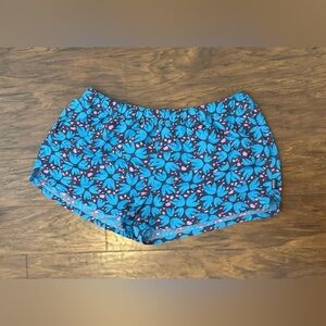 Patagonia Barely Baggies Shorts Women’s XL Patterned Blue Pollen 2" Inseam
